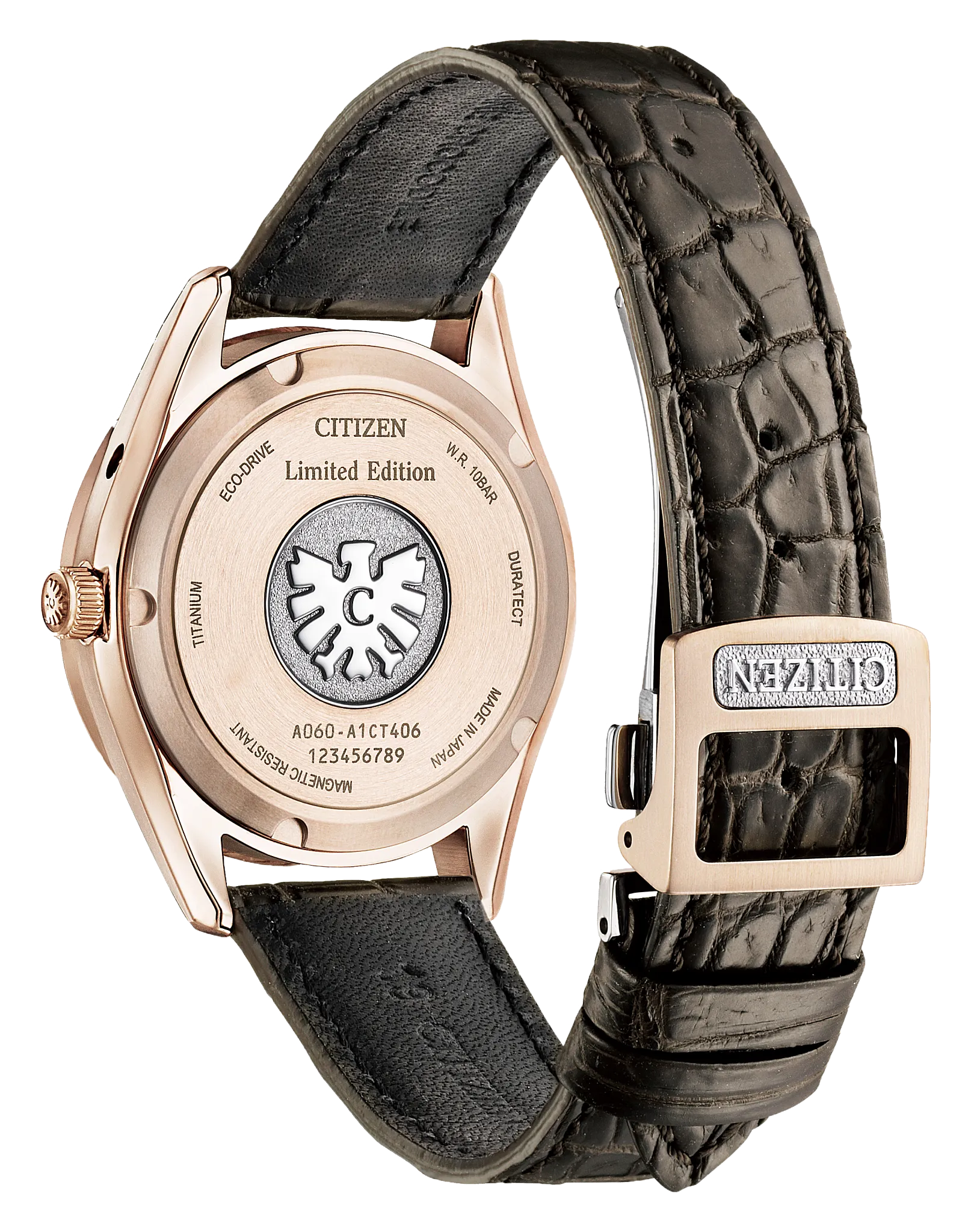 The CITIZEN White Dial Crocodile Strap AQ4106-00A | CITIZEN